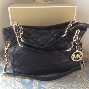 MK Quilted bag 14"W/10"H/5"D